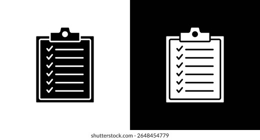 Checklist icon symbol collection. Flat vector stock illustration.