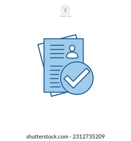Symbolvorlage für Checkliste für Grafik- und Webdesign-Kollektion, Vektorgrafik