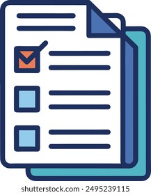 Checklist icon symbol vector style illustrations
