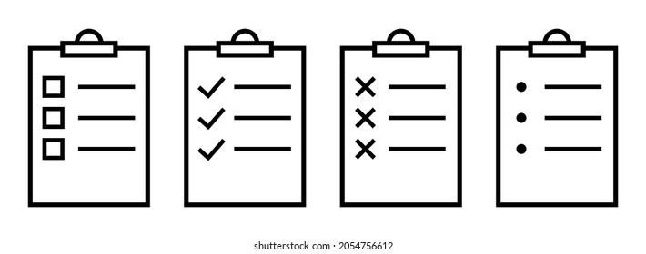 Checklist icon. Symbol for your web site design, logo, app, ui. Vector