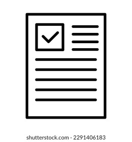 Checklist icon. Task list memo. Vector.