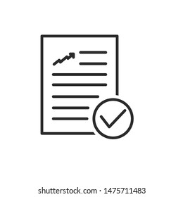 Checklist icon template color editable. Checklist symbol vector sign isolated on white background.