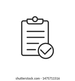 Checklist icon template color editable. Checklist symbol vector sign isolated on white background.