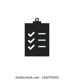 checklist Icon template color editable. Clipboard symbol vector sign isolated for graphic and web design.