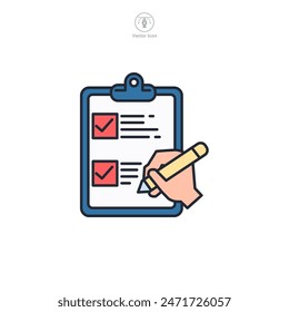 Checklist Icon theme symbol vector illustration isolated on white background