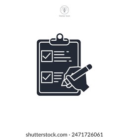 Checklist Icon theme symbol vector illustration isolated on white background