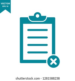 checklist icon in trendy flat design 
