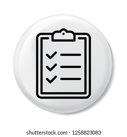 checklist icon in trendy flat style isolated on background. checklist icon logo, app, UI. icon Vector illustration, EPS10.