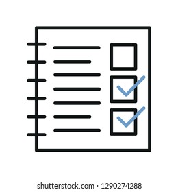 checklist icon.   Vector