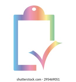 checklist icon - vector