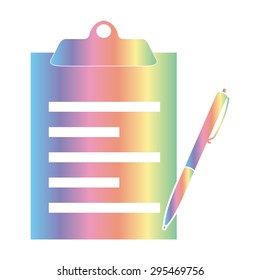 checklist icon - vector 