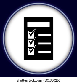 checklist icon - vector