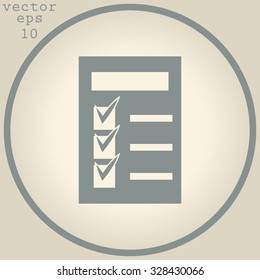 checklist icon - vector