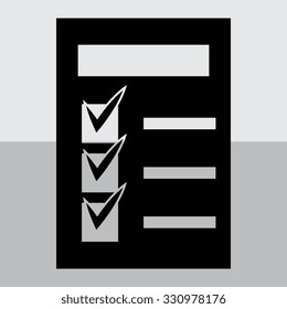 checklist icon - vector