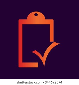 checklist icon - vector