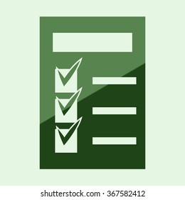 checklist icon - vector