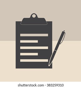 checklist icon - vector