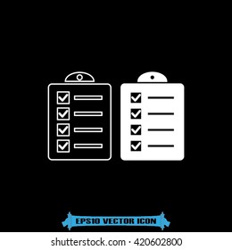 checklist icon vector