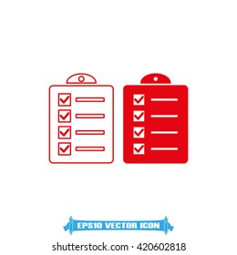 checklist icon vector