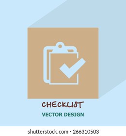 Checklist icon. vector design.