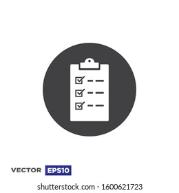 Checklist Icon Vector Design Illustration