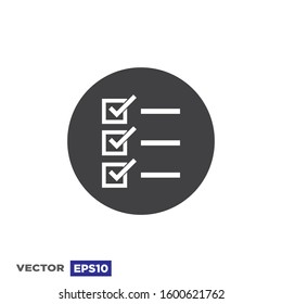 Checklist Icon Vector Design Illustration
