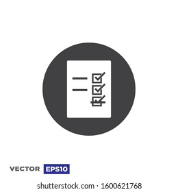 Checklist Icon Vector Design Illustration