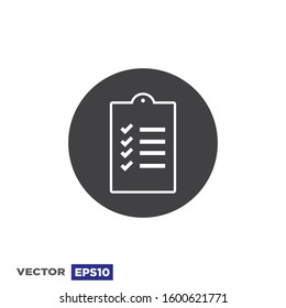 Checklist Icon Vector Design Illustration