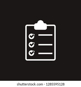 checklist icon. checklist vector design. sign design