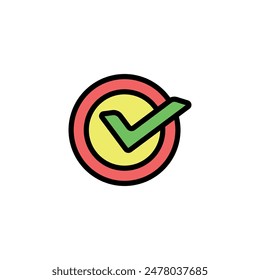 checklist icon vector design template elegant style