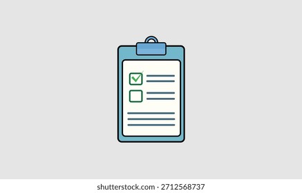 Diseño de Vector de icono de lista de comprobación para su uso.