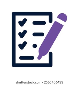 checklist icon. vector dual tone icon for your website, mobile, presentation, and logo design.