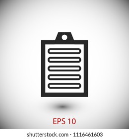 Checklist icon, Vector EPS 10 illustration style