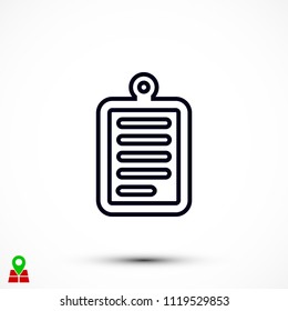 checklist icon, Vector EPS 10 illustration style