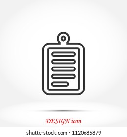 checklist icon, Vector EPS 10 illustration style