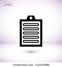 Checklist icon, Vector EPS 10 illustration style