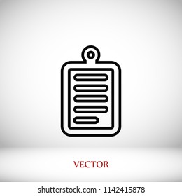 checklist icon, Vector EPS 10 illustration style