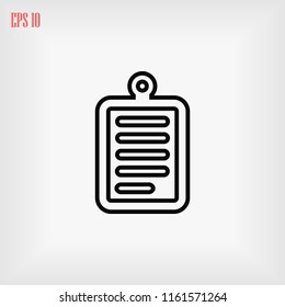 checklist icon, Vector EPS 10 illustration style