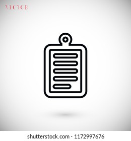 checklist icon, Vector EPS 10 illustration style