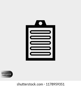 Checklist icon, Vector EPS 10 illustration style
