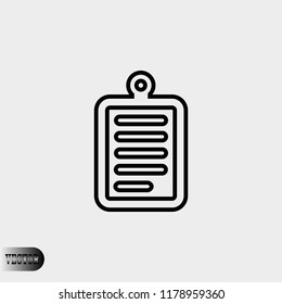 checklist icon, Vector EPS 10 illustration style