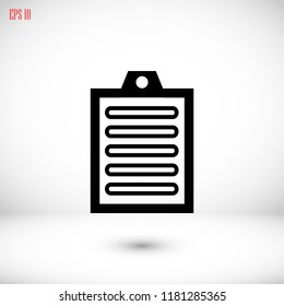 Checklist icon, Vector EPS 10 illustration style