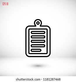 checklist icon, Vector EPS 10 illustration style