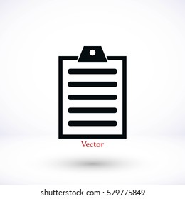 Checklist icon, Vector EPS 10 illustration style