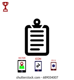 checklist icon, Vector EPS 10 illustration style