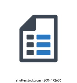 Checklist icon. Vector EPS file.