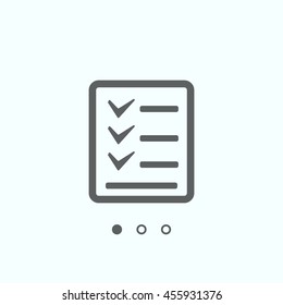 Checklist Icon, vector, icon flat