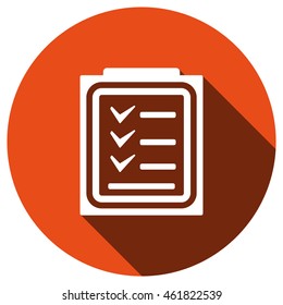 Checklist Icon, vector, icon flat