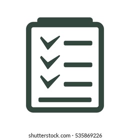 Checklist Icon Vector flat design style