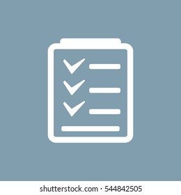 Checklist Icon Vector flat design style